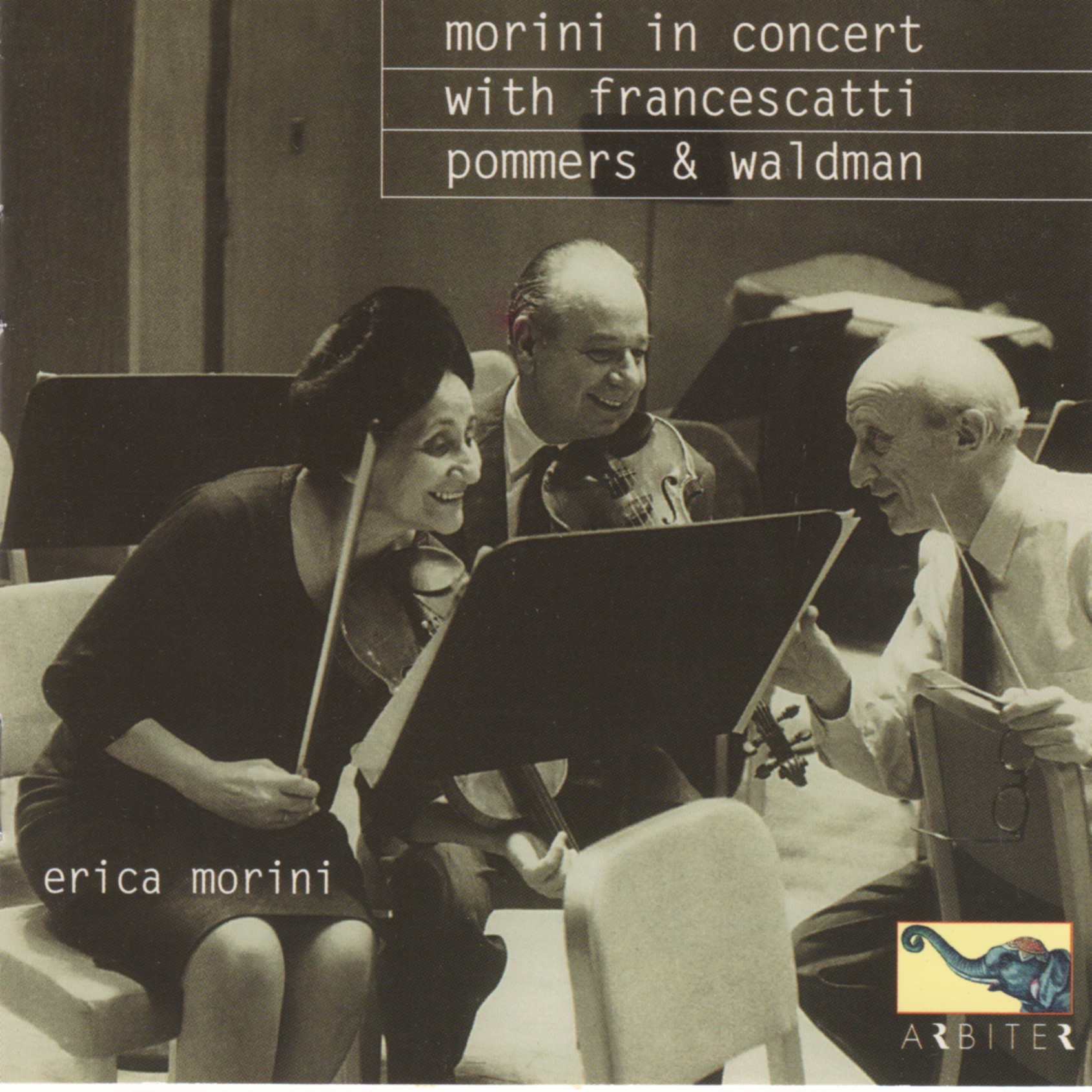 Morini in Concert with Francescatti, Pommers & Waldman album cover