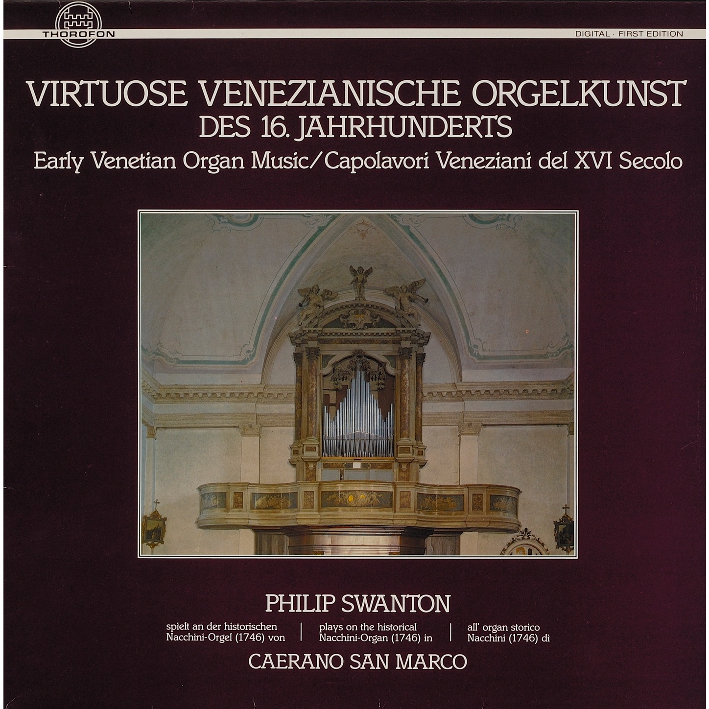 Virtuose Venezianische Orgelkunst album cover