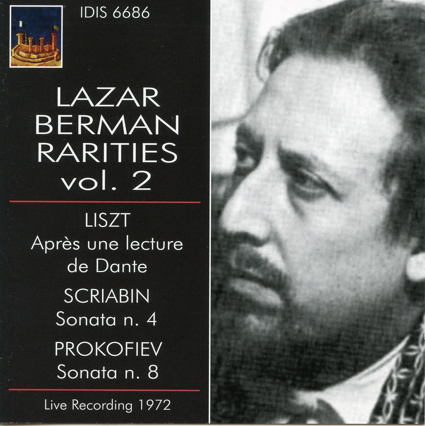 Lazar Berman Rarities, Vol. 2 (Recorded 1972) album cover