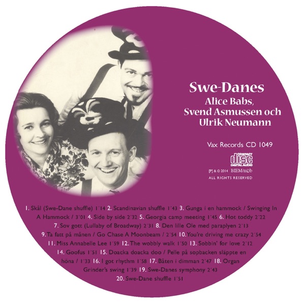 Alice Babs in memoriam 1924-2014. Vi minns Alice Babs 1924-2014: Swe-Danes (Swe-Danes) album cover