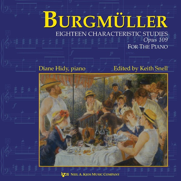Burgmüller: Eighteen Characteristic Studies, Opus 109 album cover
