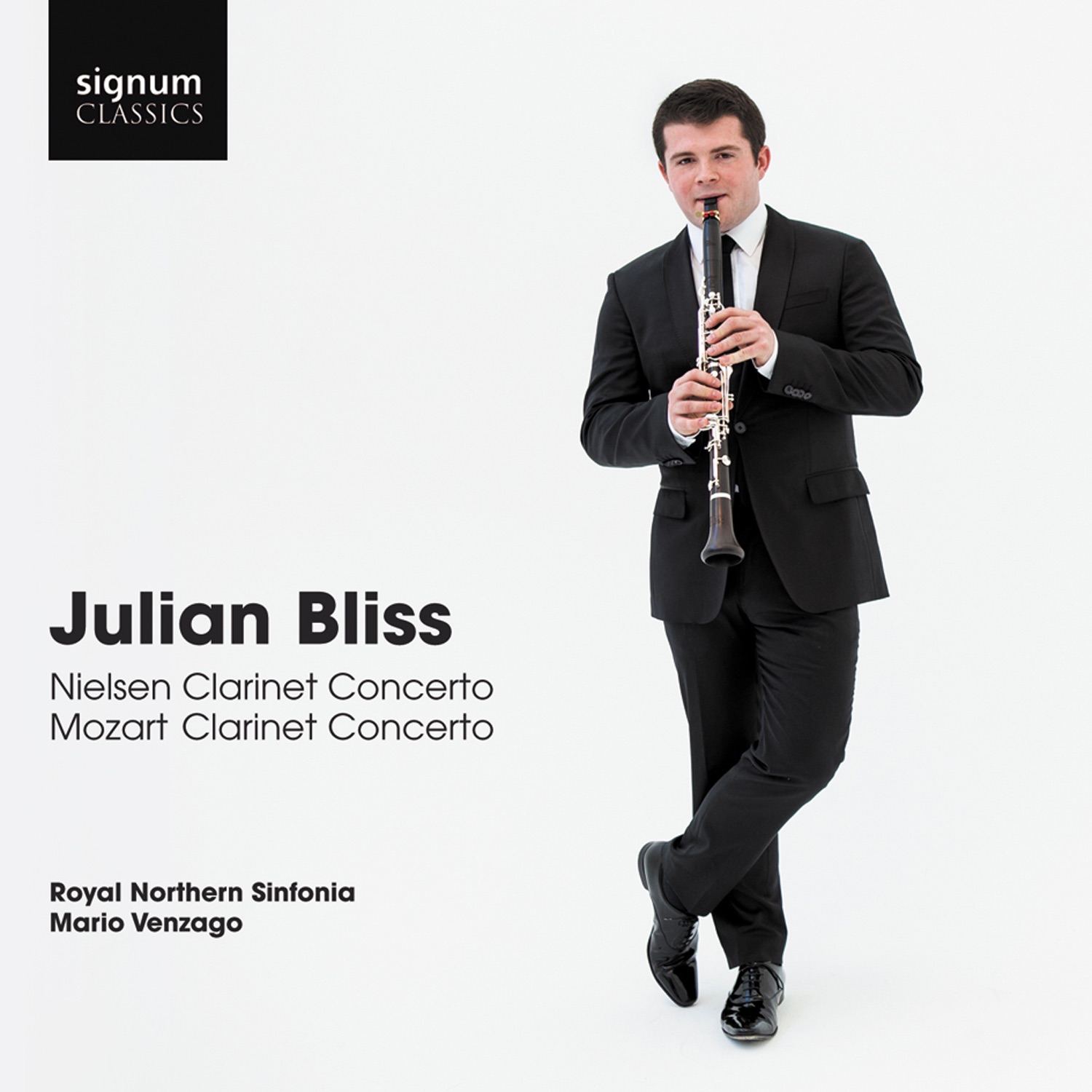 Julian Bliss: Nielsen Clarinet Concerto, Mozart Clarinet Concerto album cover