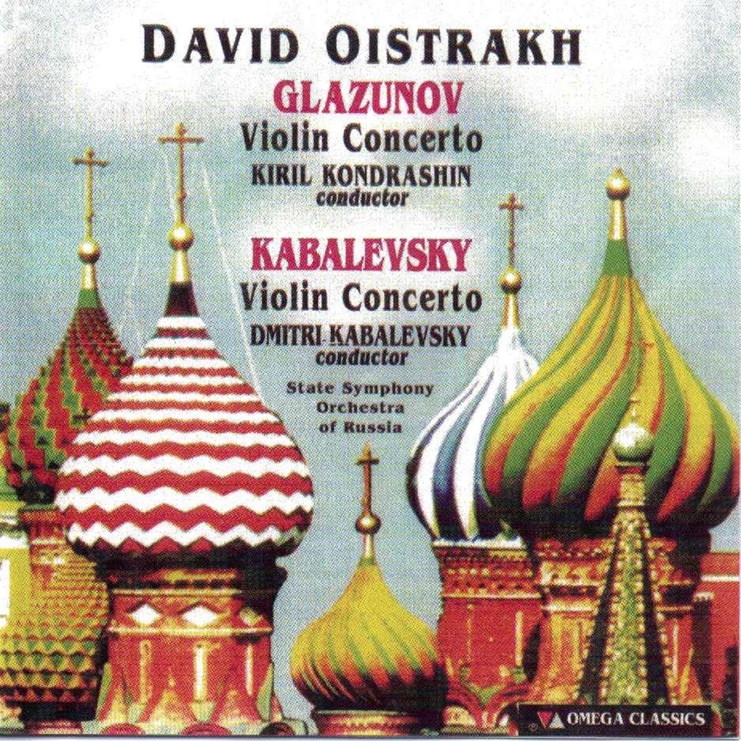 Glazunov and Kabalevsky: Violin Concertos album cover