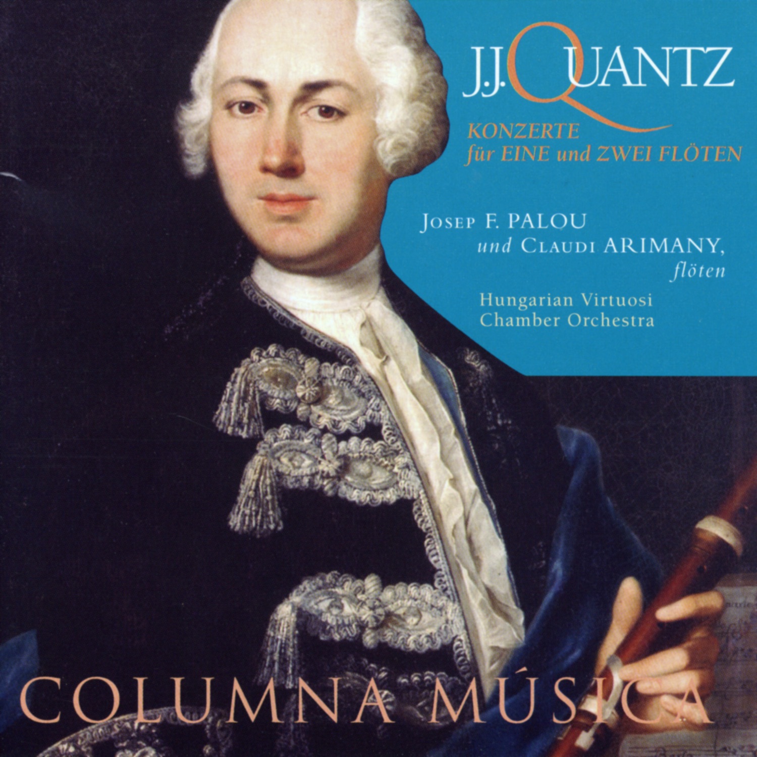 J.J. Quantz: Konzerte für Eine und Zwei Flöten album cover