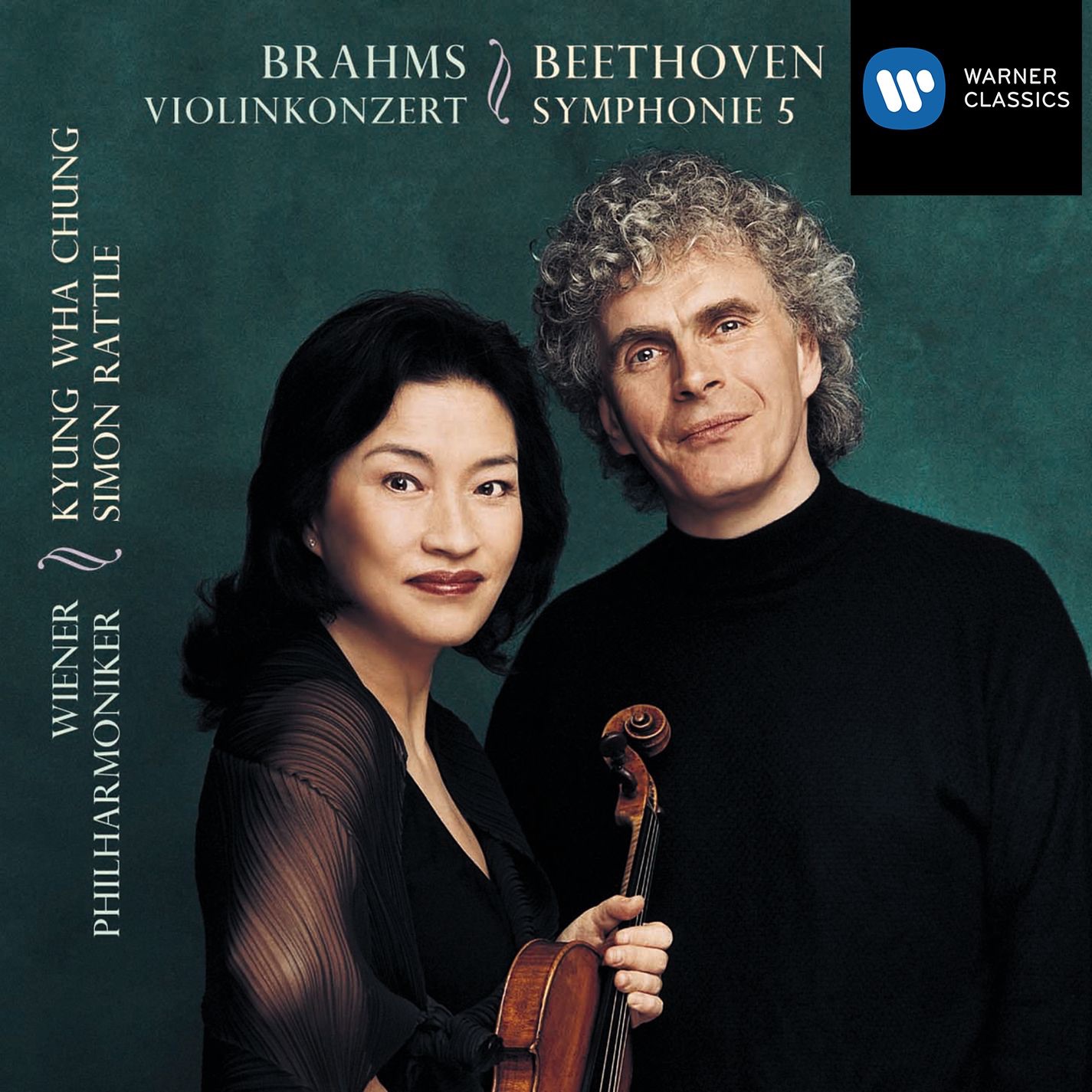 Beethoven: Symphony No. 5, Op. 67 & Brahms: Violin Concerto, Op. 77 album cover