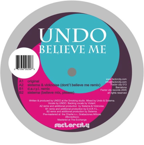 Believe Me - EP album cover
