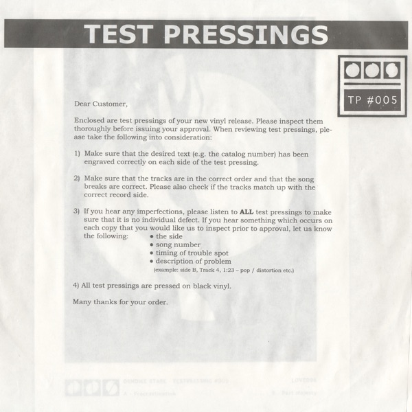 Testpressing#005 - Single album cover