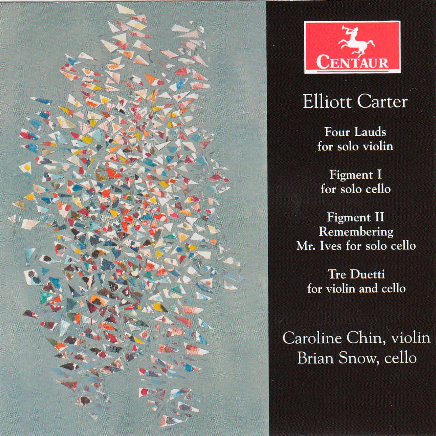 Elliott Carter: 4 Lauds, 3 Duetti & Figments Nos. 1-2 album cover