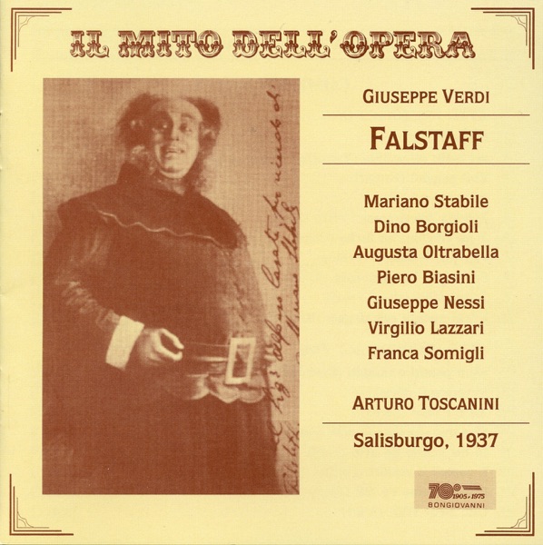 Verdi: Falstaff (Recorded 1937) album cover
