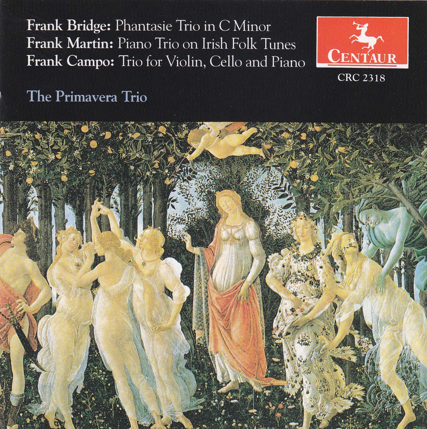 Bridge: Phantasie Piano Trio in C Minor - Martin: Piano Trio on Irish Folk Tunes - Campo: Trio, Op.  album cover