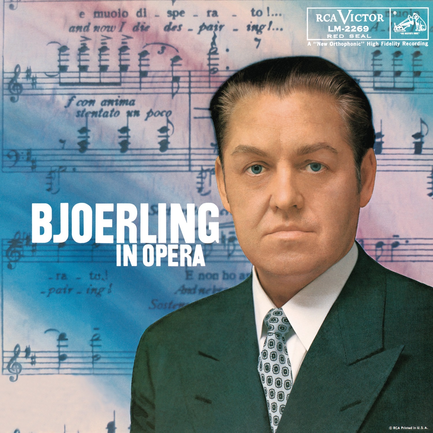 Jussi Björling in Opera album cover