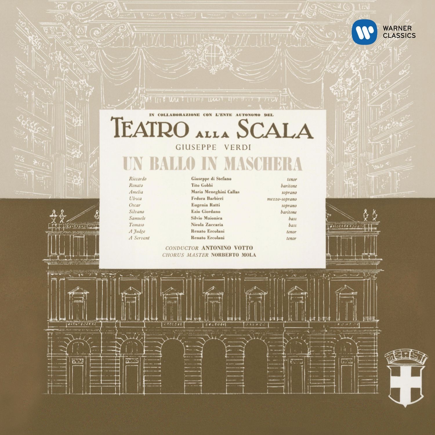 Verdi: Un ballo in maschera (1956 - Votto) - Callas Remastered album cover