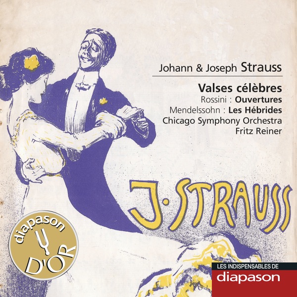 Johann & Josef Strauss: Valses célèbres - Rossini: Ouvertures - Mendelssohn: Les Hébrides (Les indis album cover