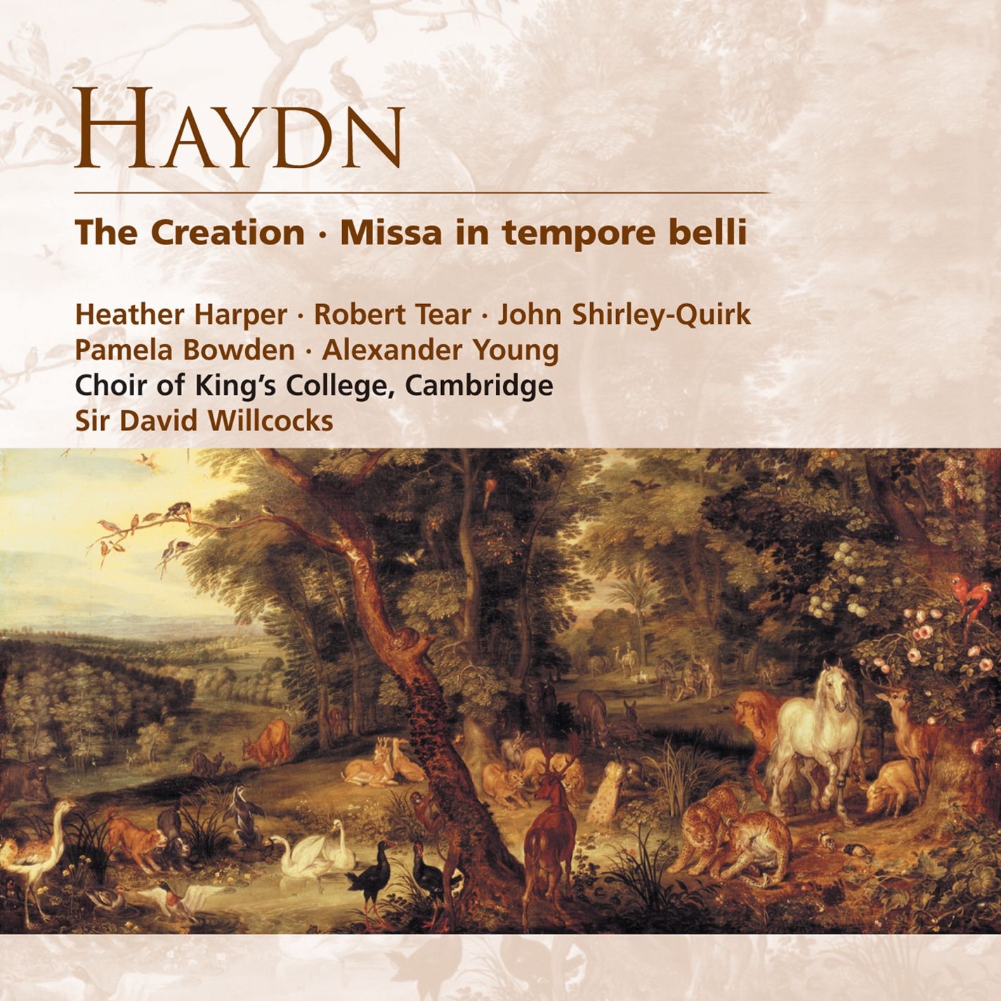 Haydn: The Creation . Missa in tempore belli album cover