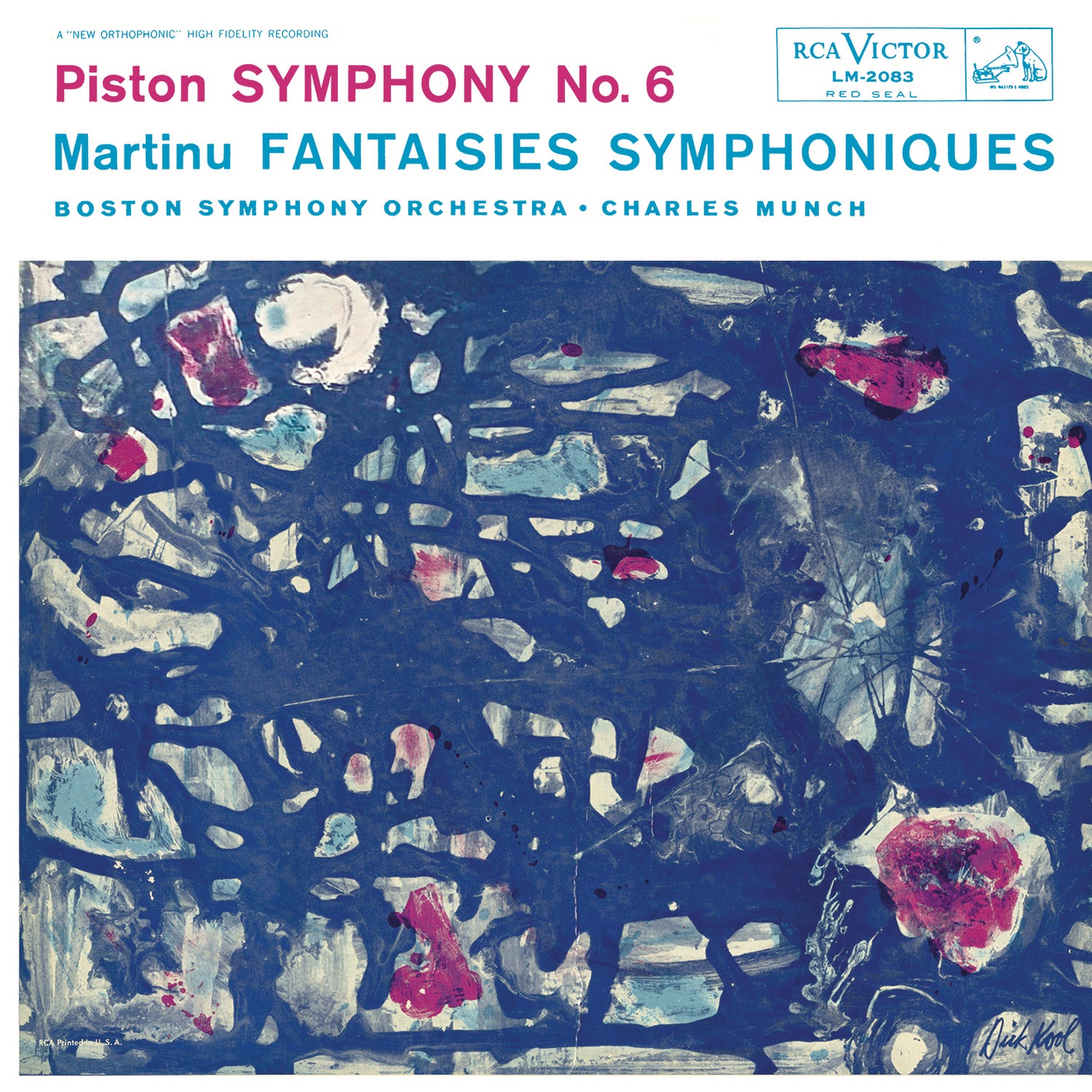 Piston: Symphony No. 6 - Martinů: Fantasies Symphoniques album cover