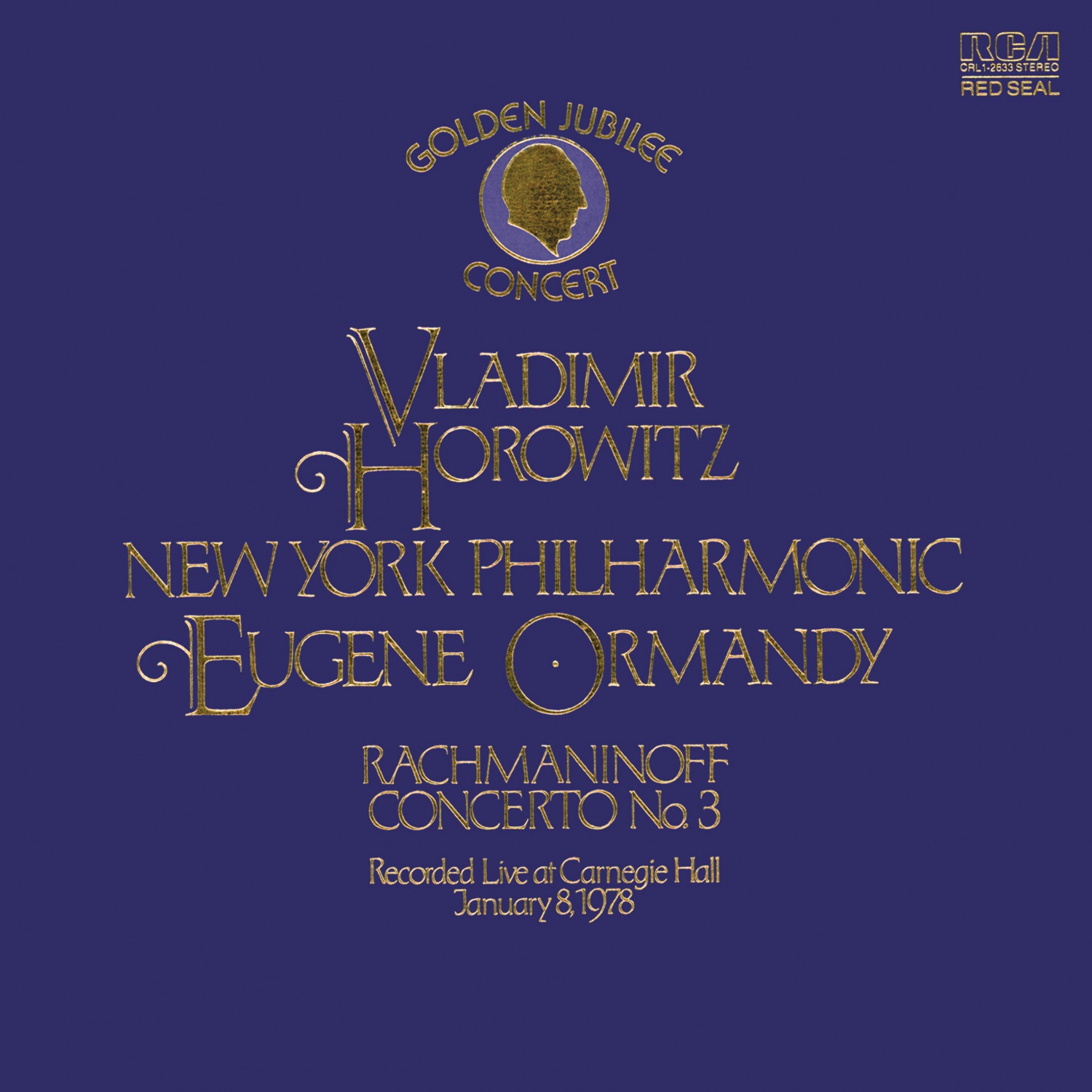 Rachmaninoff: Vladimir Horowitz - Golden Jubilee Concert (Live at Carnegie Hall) album cover