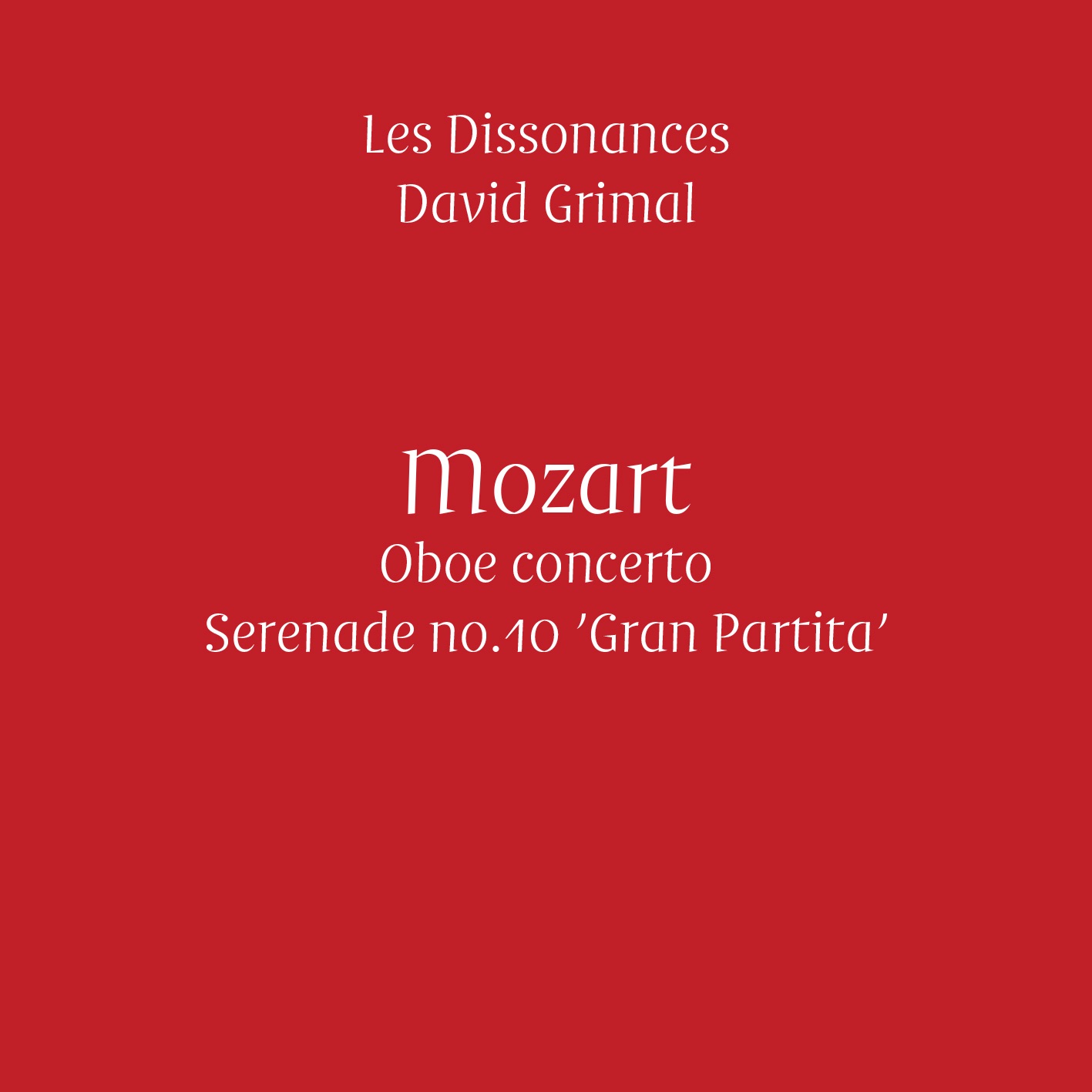 Mozart: Oboe Concerto & "Gran partita" (Live) album cover