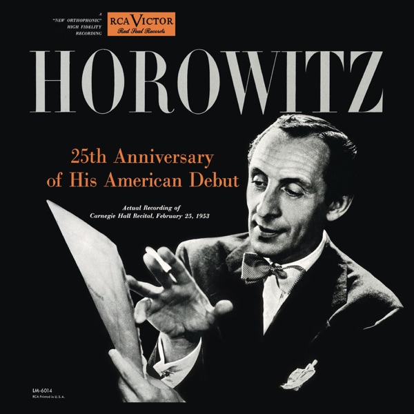 Vladimir Horowitz live at Carnegie Hall - 25th Anniversary of His American Debut, Silver Jubilee Rec album cover