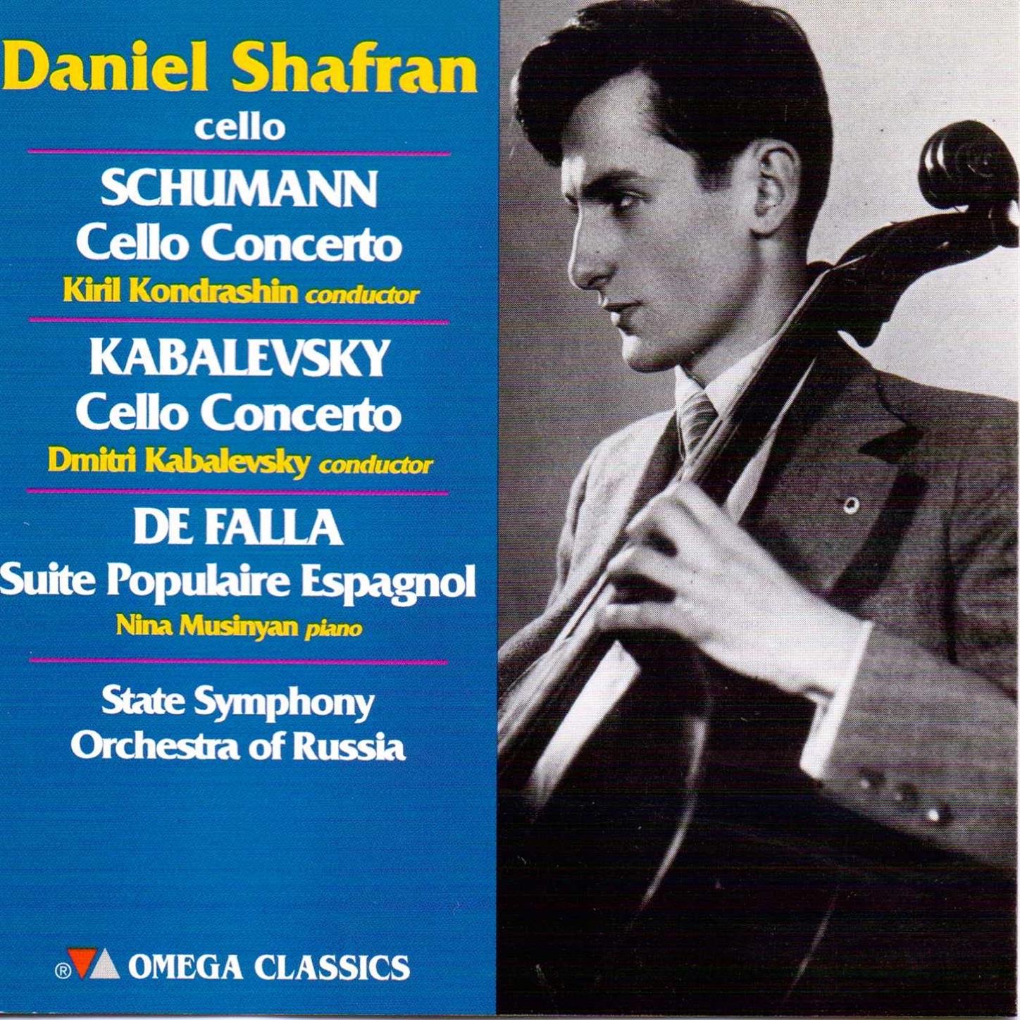 Schumann and Kabalevsky: Cello Concertos; Works for Cello and Piano by Haydn and DeFalla album cover