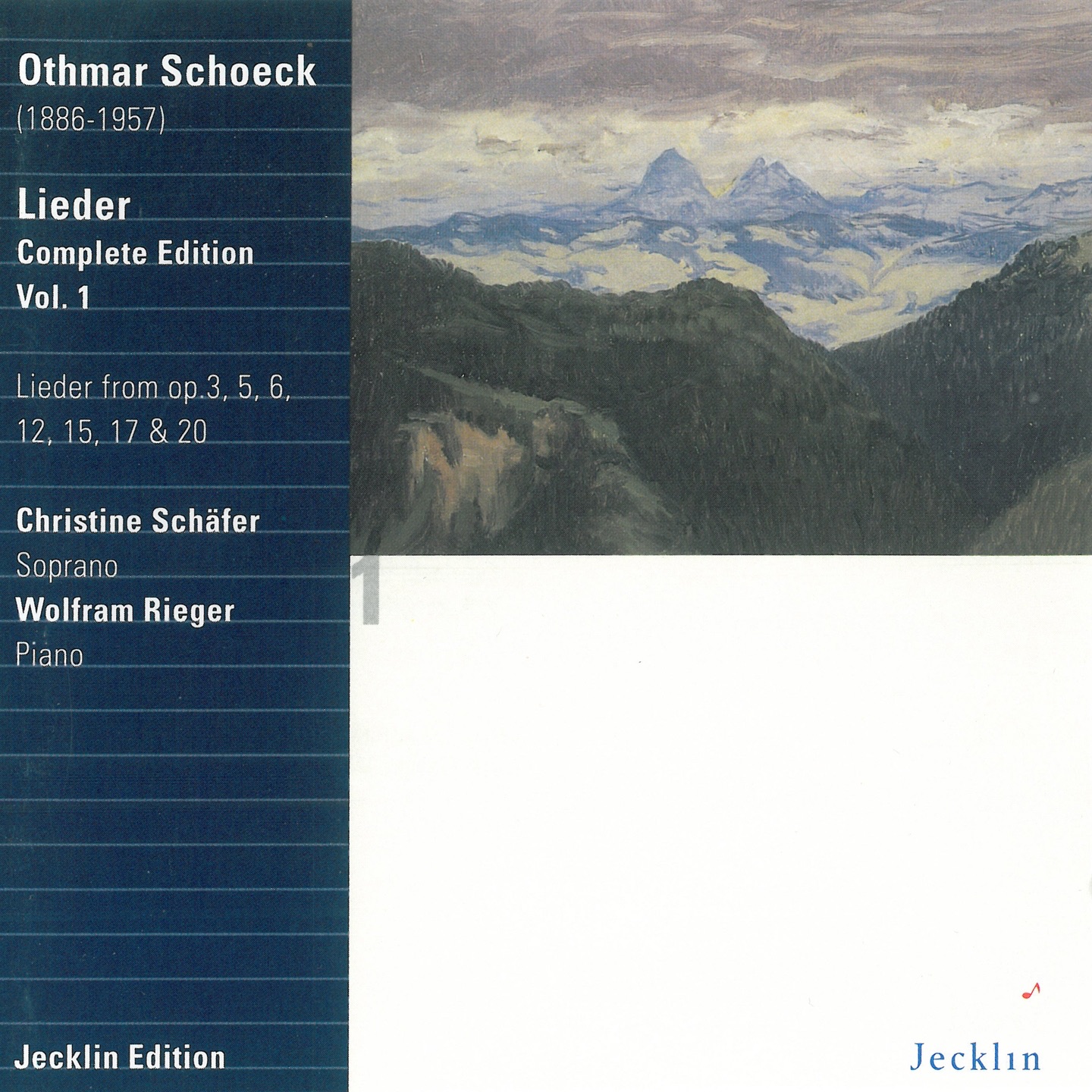 Othmar Schoeck: Lieder, Complete Edition, Vol. 1 album cover