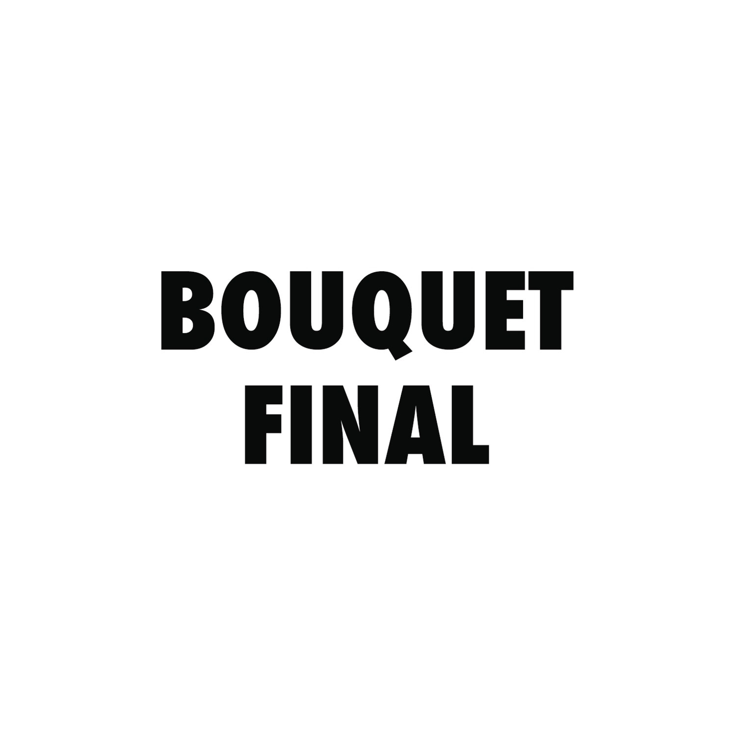 Bouquet final - Single album cover
