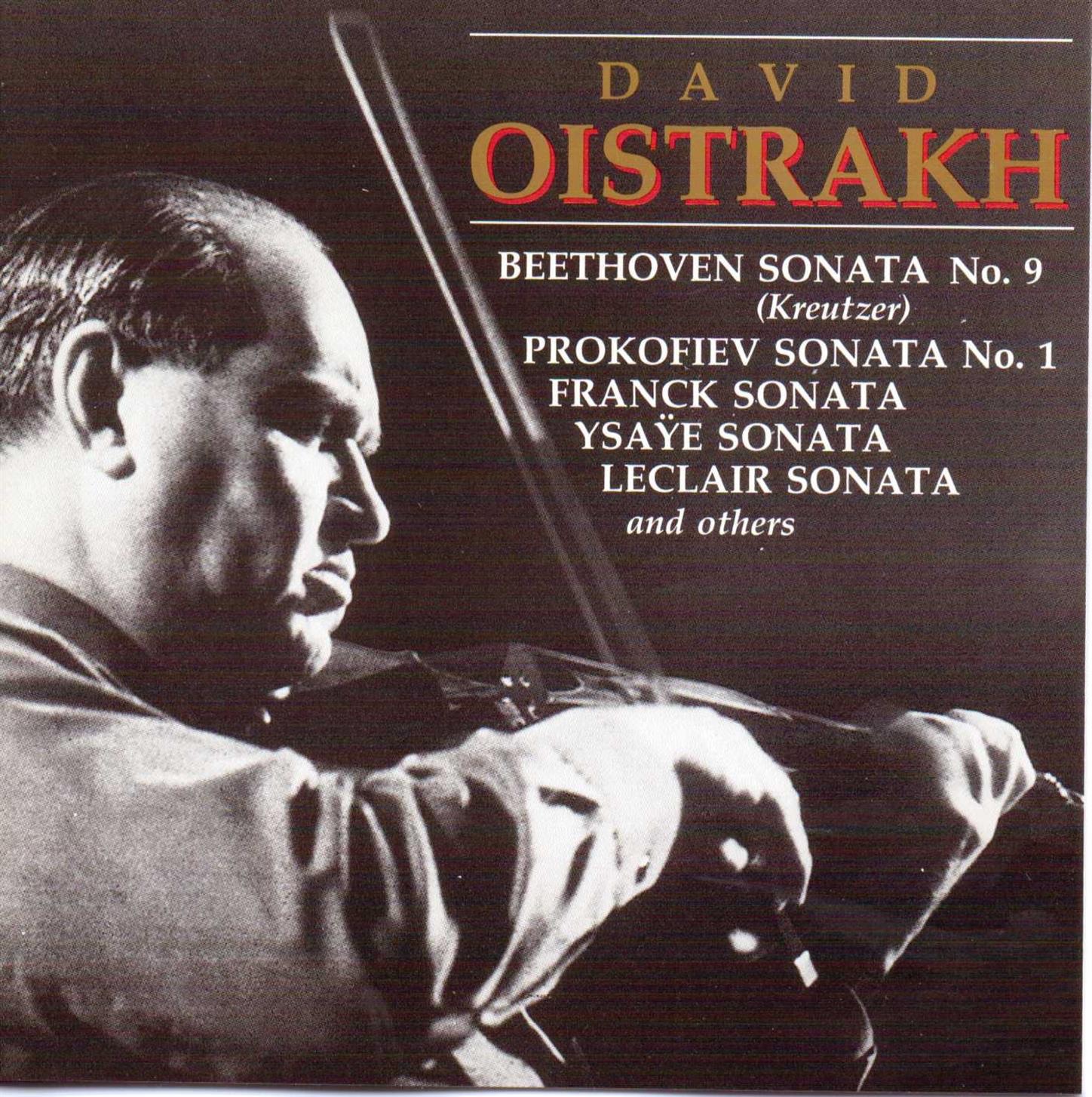 David Oistrakh Plays Works for Violin and Piano album cover