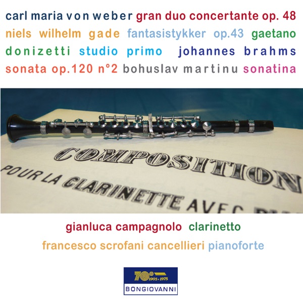 Weber, Gade, Donizetti, Brahms & Martinu: Clarinet Works album cover