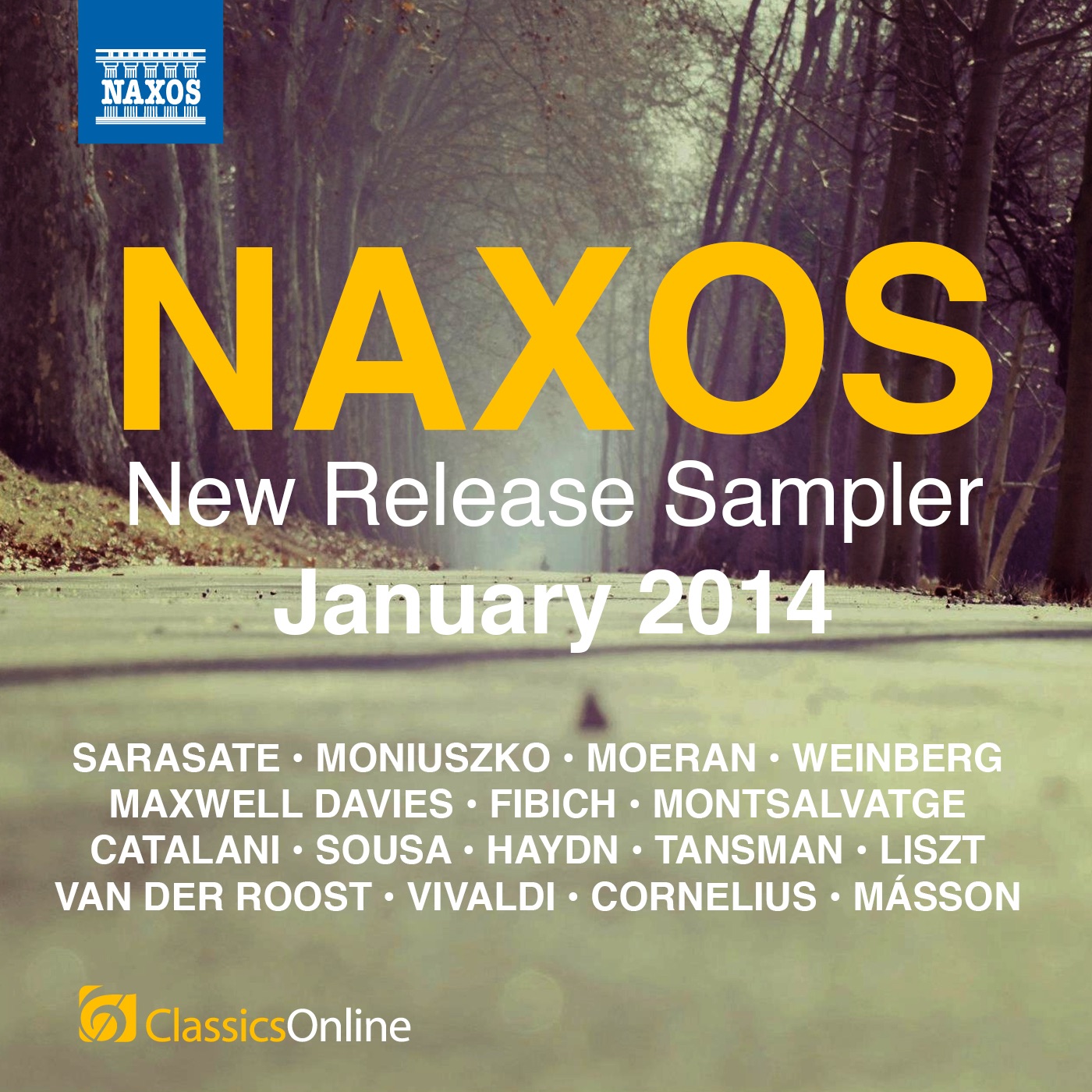 Naxos January 2014 New Release Sampler album cover