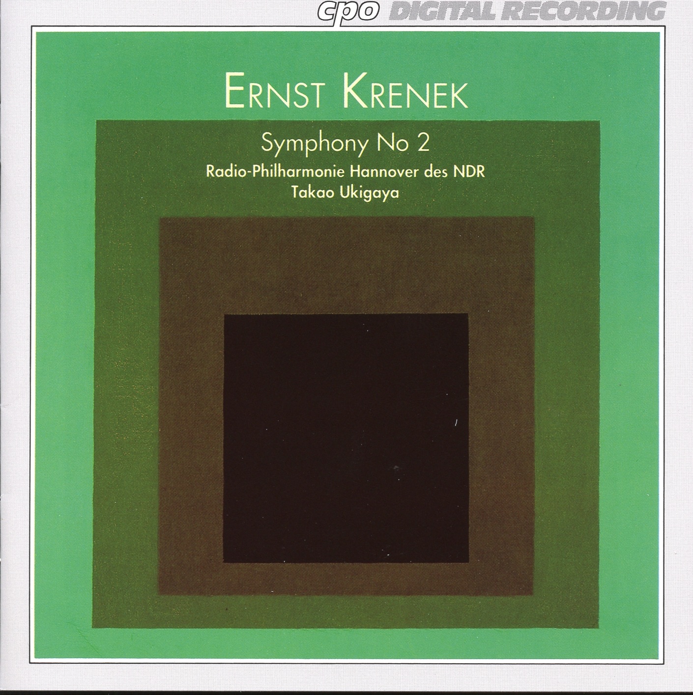 Krenek: Symphony No. 2 album cover