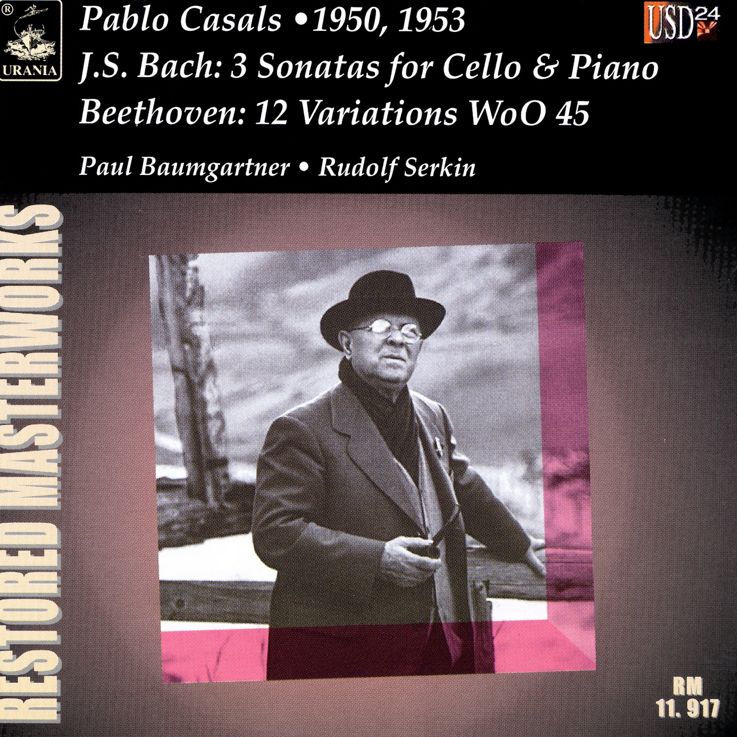 Bach: 3 Cello Sonatas - Beethoven: 12 Variations, WoO 45 album cover