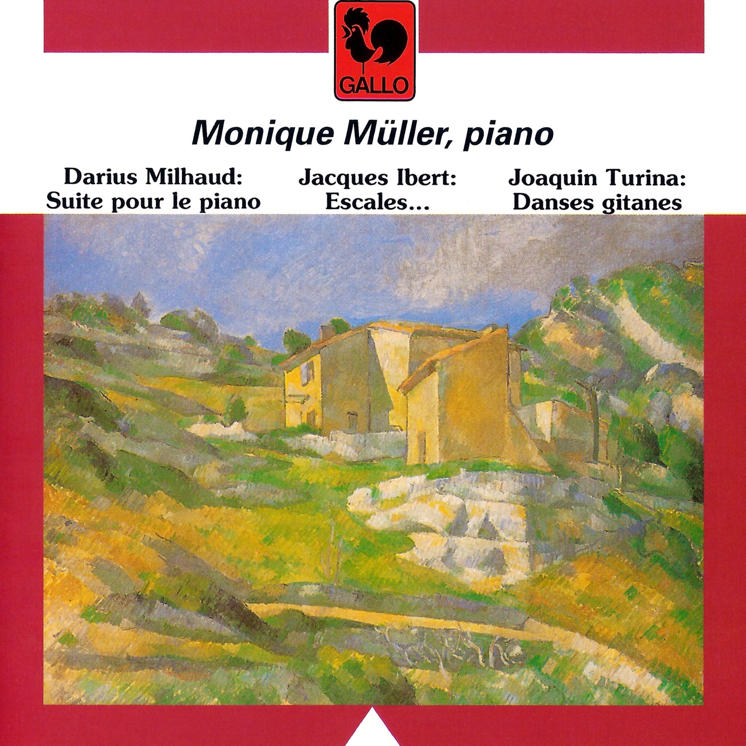 Milhaud: 5 Suites for Piano, Op. 8, Ibert: Escales (Ports of Call), Turina: Danses Gitanes, Op. 55 & album cover