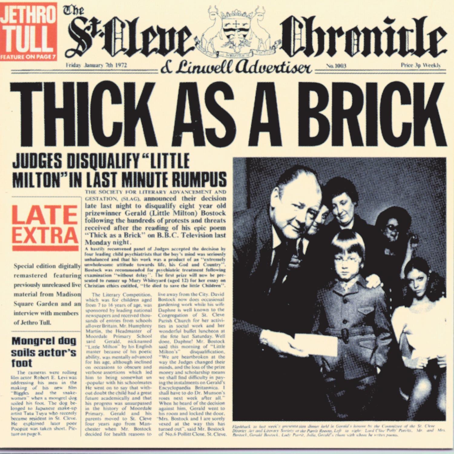 Thick As A Brick (25th Anniversary Edition) [1997 Remaster] album cover