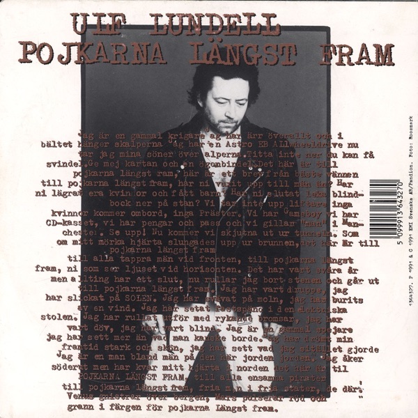 Pojkarna längst fram - Single album cover