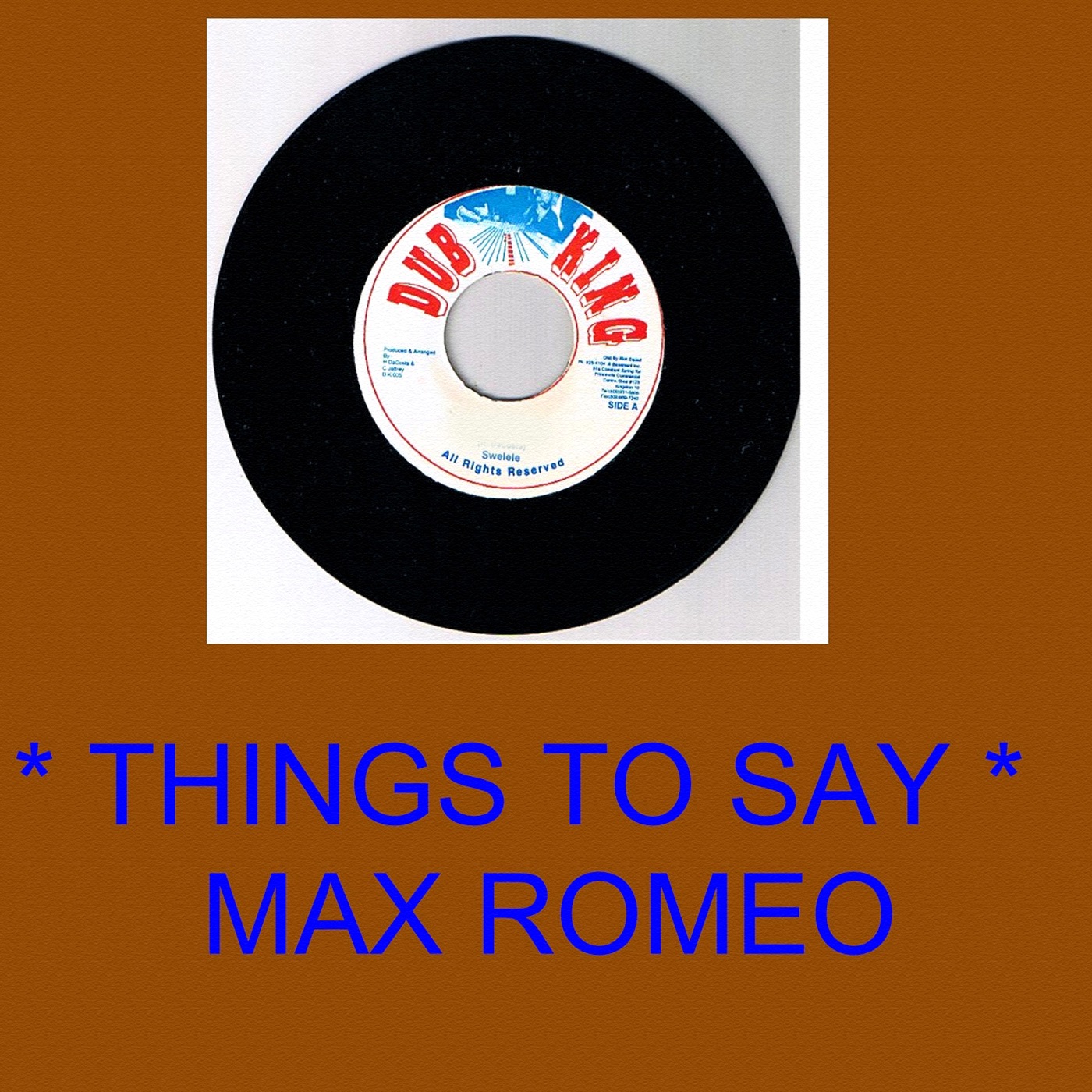 Things to Say - Single album cover