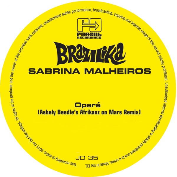 Opará (Ashley Beedle's Afrikanz on Mars Remixes) - Single album cover
