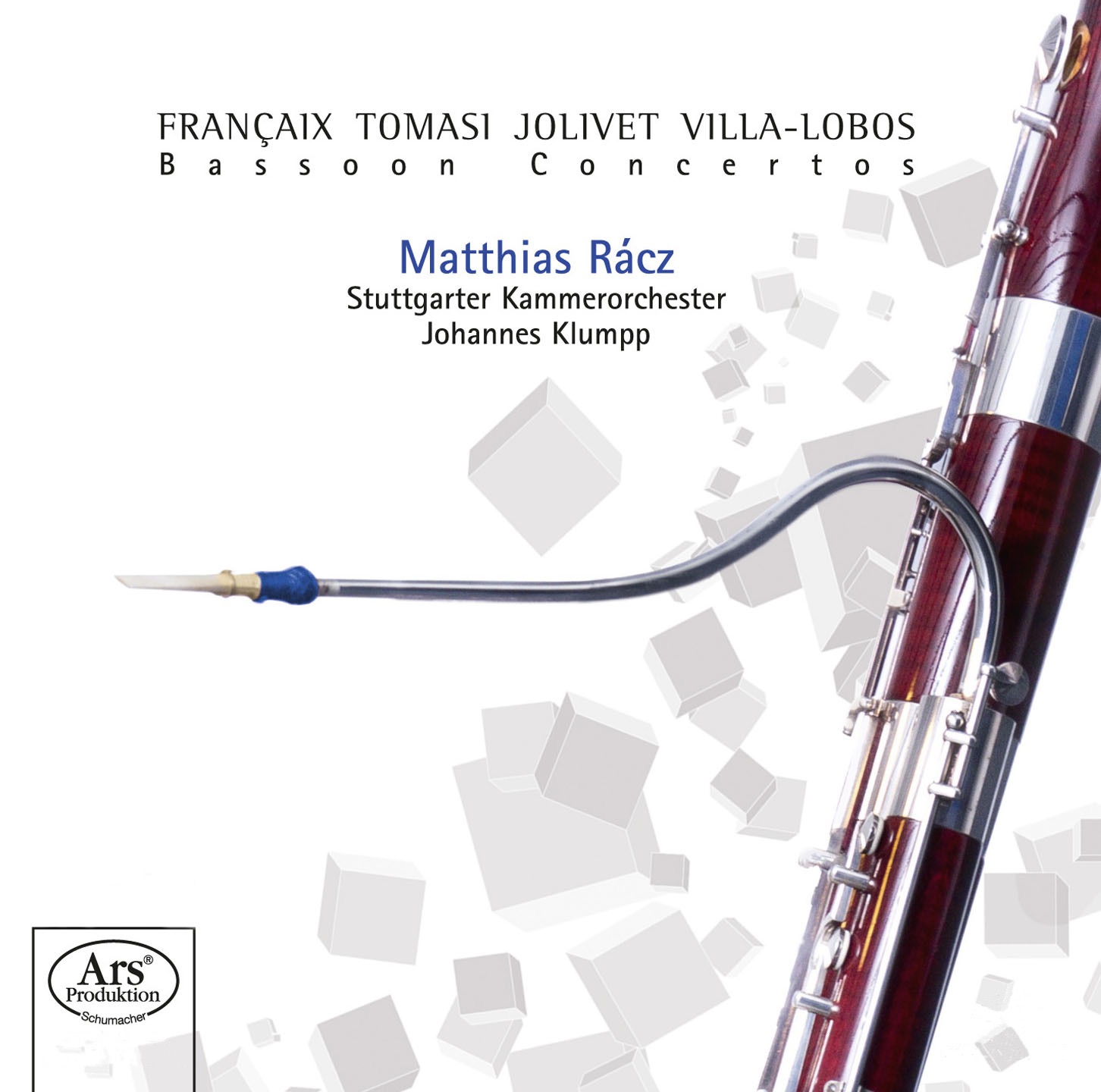 Françaix, Tomasi, Jolivet & Villa-Lobos: Bassoon Concertos album cover