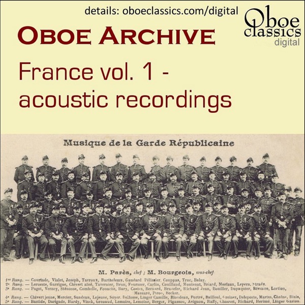 Oboe Archive, France, Vol. 1 album cover