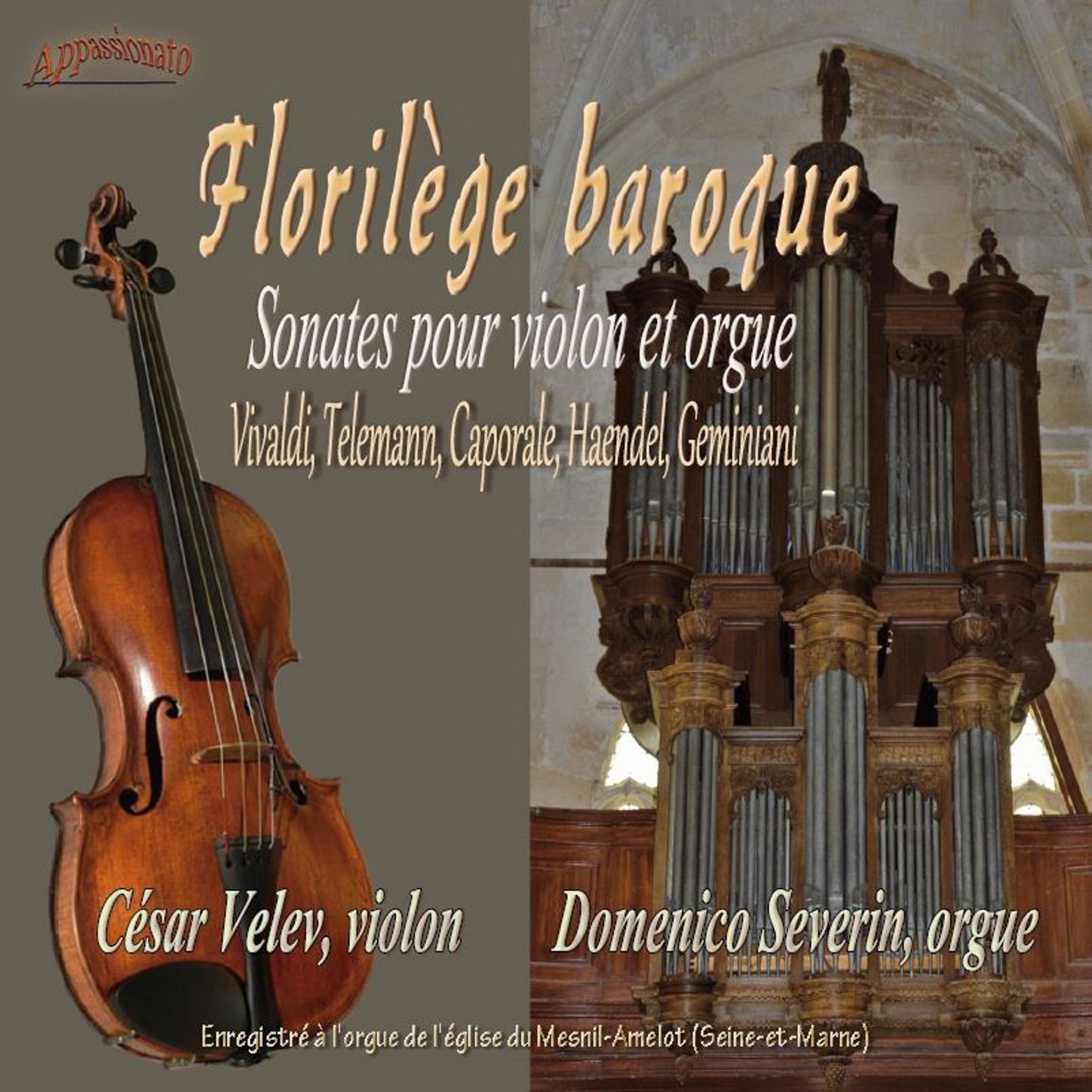 Florilège baroque, sonates pour violon et orgue album cover