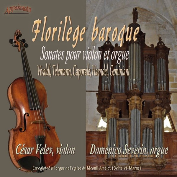 Florilège baroque, sonates pour violon et orgue album cover