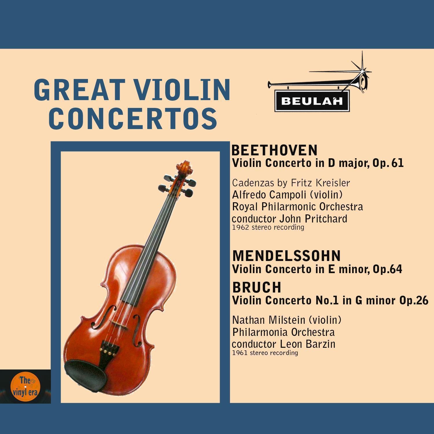 Great Violin Concertos album cover