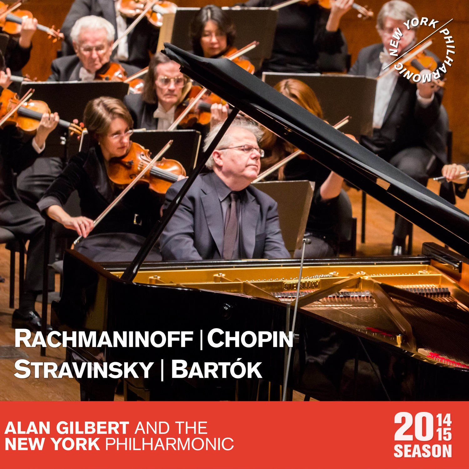 Rachmaninoff: Vocalise - Chopin: Piano Concerto in F Minor - Stravinsky: The Firebird Suite - Bartók album cover