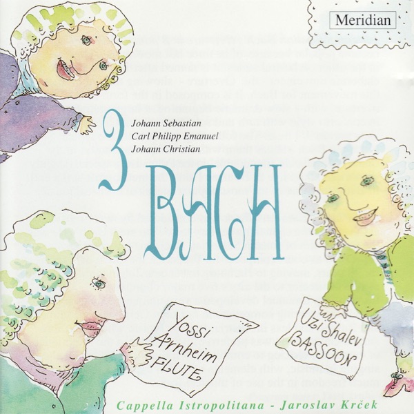 3 Bach: Johann Sebastian Bach, Carl Philipp Emanuel Bach, Johann Christian Bach album cover