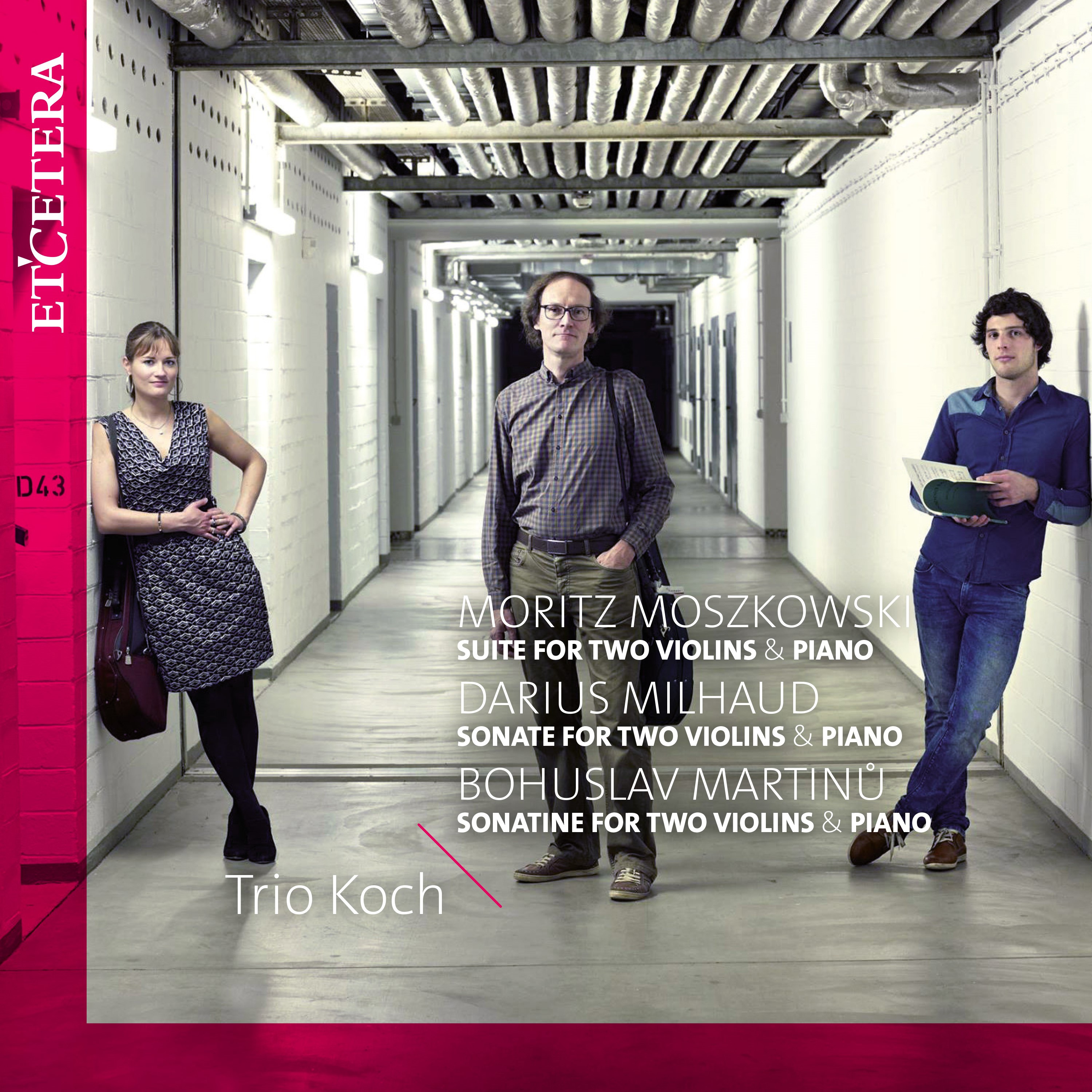 Moszkowski & Milhaud & Martinü: Suite, Sonate, Sonatine for Two Violins & Piano album cover