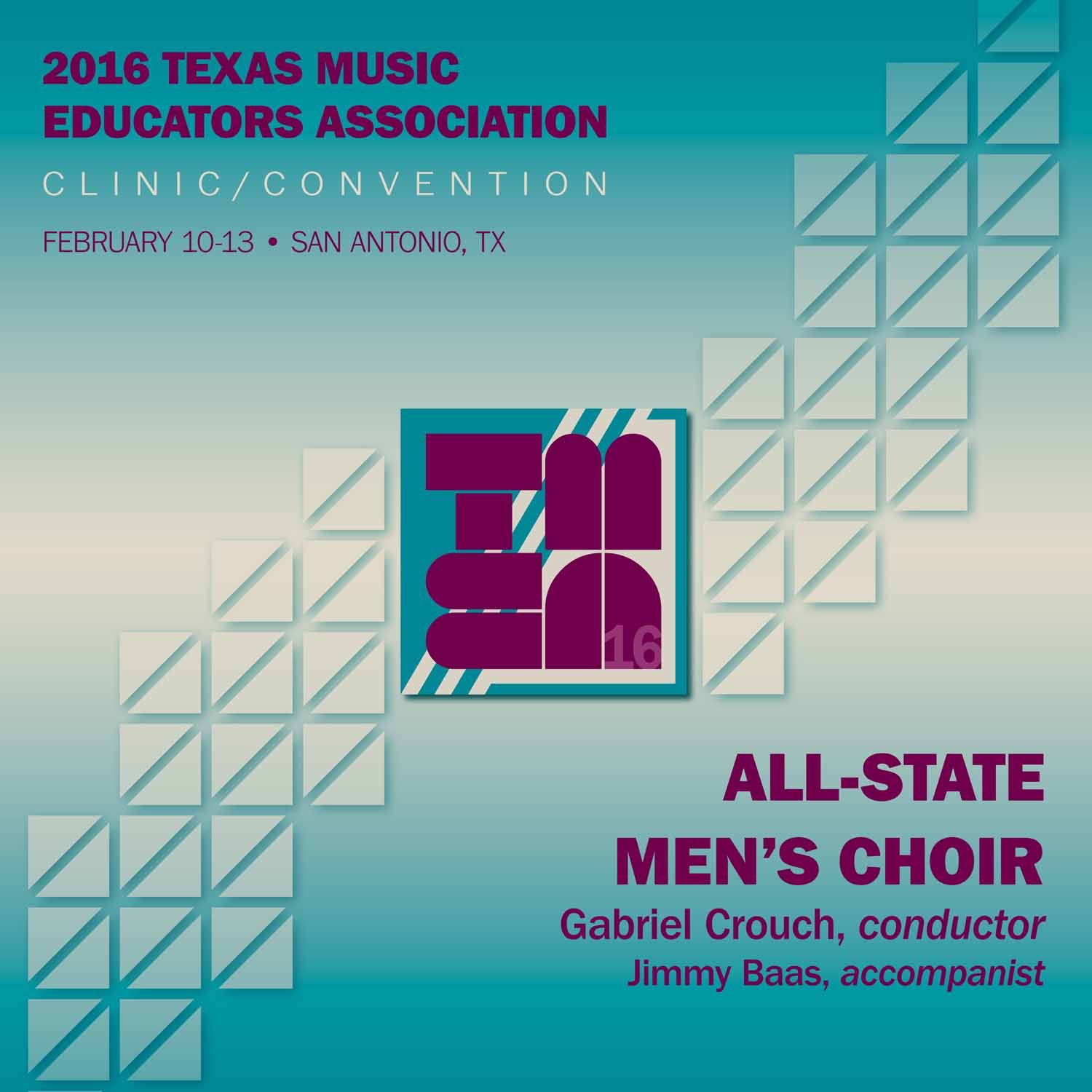 2016 Texas Music Educators Association (TMEA): All-State Men's Choir (Live) album cover